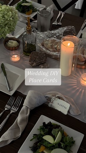 Creative Wedding DIY Name Place Card Ideas