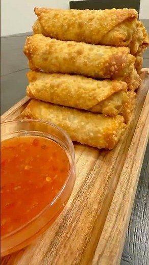 Crispy Chicken Egg Rolls 🥢✨