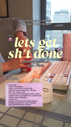 Spend an evening with me working from home as a software developer ✨️#softwaredeveloper #wfh