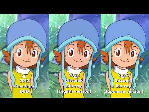 Digimon Adventure Season One DVD/Blu ray Visual Comparison
