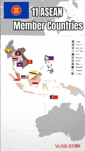 11 ASEAN Member Countries #flags #countryfacts #geography #southeastasia