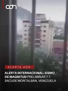 Alerta internacional: Sismo de magnitud preliminar 7.1 sacude Montalbán, Venezuela Un fuerte sismo de magnitud preliminar 7.1 se registró en la región de Montalbán, Venezuela. Las autoridades locales y los servicios de emergencia se encuentran monitoreando la zona para evaluar posibles daños materiales o afectaciones a la población tras el intenso movimiento telúrico. #Sismo #Venezuela #Montalbán #Temblor #adnnoticias