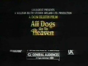 All Dogs Go To Heaven commercial 1989