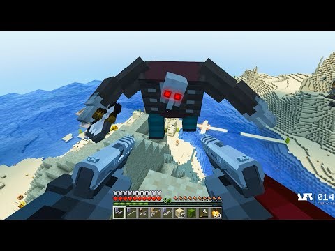 DESTROYING PILLAGER POWERFULL MODDED RAID USING MODERN WEAPONS IN MINECRAFT ☠️💀