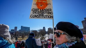 'This is our country:' Anti-Trump protesters march at State House. What they said.