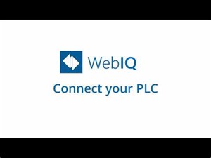 Connect your PLC to WebIQ
