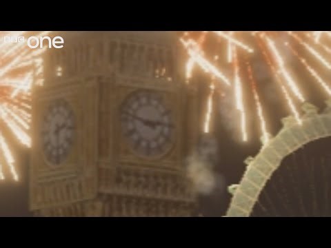 London New Year's Eve Fireworks 2014 - recreated (original)