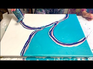 Split Base Dutch Pour in AMAZING Colours, acrylic paint pouring, abstract fluid art