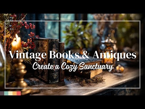 Dark Academia Living Room Decor: Intellectual, Cozy Styling with Vintage Books & Antiques
