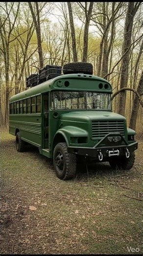 You Won't Believe This OLD School Bus Makeover #timelapse #satisfying
