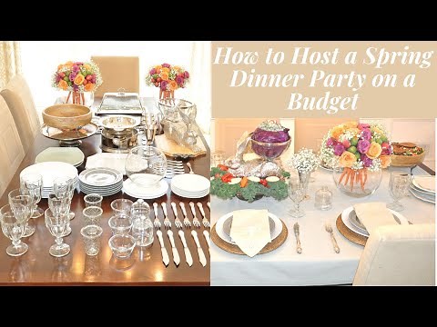 2022 Spring Easter Tablescape and How to Host a Dinner Party on a Budget