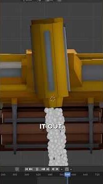 How to make an animated low-poly thruster flame effect in Blender #b3d #blender3d