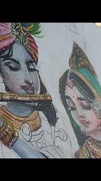 How to draw Radha Krishna with colour pencils step by step||Part -2||Beautiful Radha Krishna Drawing
