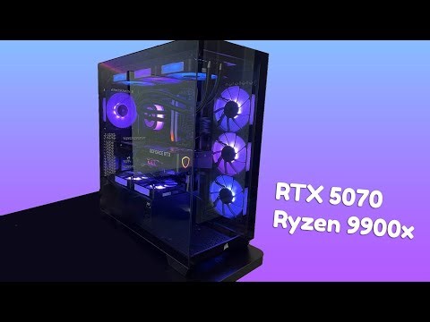BUILDING A PC || RTX 5070 / Ryzen 9900x