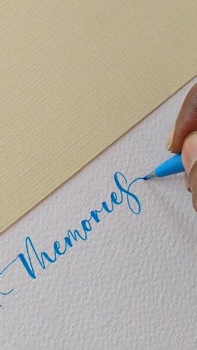 8.1K views · 104 reactions | Modern brush lettering #calligraphy #art #penmanship #brushpencalligraphy #viralreelschallenge #reelsviralシfb | Babu Calligraphy | Facebook