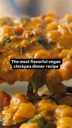 Comfort food, Indian-Style: Check out Nisha Vora's Creamy Chickpea Spinach Masala. https://nyti.ms/4qPbOVA | NYT Cooking