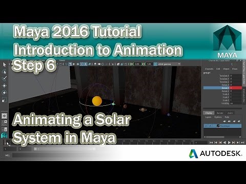 #6 How to Animate a Solar System in Maya 2016 | Animation Tutorial