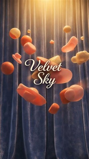 Velvet Sky 🌌✨ Dreamy Abstract Art | Aesthetic Visual Shorts