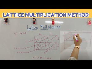 Lattice Multiplication Method (2-Digit Number × 2-Digit Number) | Step-by-step Explanation | #maths