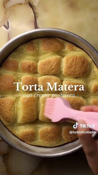Torta Matera con Crema Pastelera fácil y deliciosa