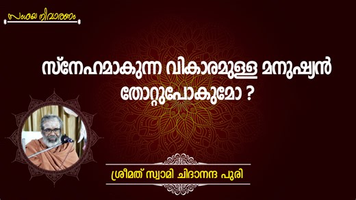 സ്നേഹമാകുന്ന വികാരമുള്ള മനുഷ്യൻ തോറ്റുപോകുമോ ? സംശയ നിവാരണം I ശ്രീമത് സ്വാമി ചിദാനന്ദ പുരി #love #pure #fail #swamichidanandapuri | Seed TV