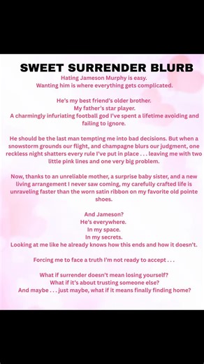 TERRI | TERRISPLANS 📚🎧 on Instagram: "💗 Sweet Surrender Cover Reveal 💗 Bella Matthews has revealed the gorgeous covers for Sweet Surrender and I cannot wait for this book! 💗 Releasing February 12th 💋 Preorder Sweet Surrender: https://a.co/d/hDzsqi2 #sweetsurrender #bellamatthews #bestfriendsbrother #forcedproximity #loveandlegacy"