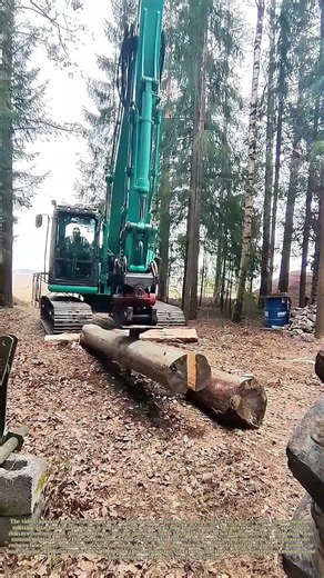 Splitting a Log With an Excavator: How a Blade Attachment Cuts Wood Efficiently