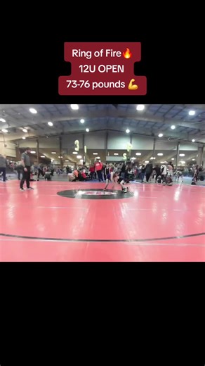 Ring of Fire🔥 12U OPEN 73-76 pounds 💪 #growwomenswrestling #tinybutmighty #wrestlelikeagirl #wrestlelikeagirlagainstboys #fyp