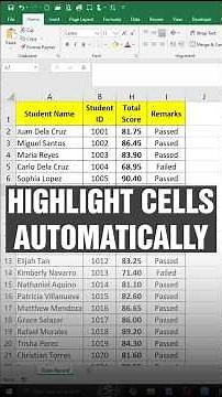 How to Highlight Cells Passed or Failed Using Conditional Formatting in Excel