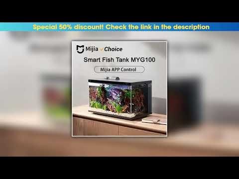 Get Mijia Smart Fish Tank MYG100 Work with Mijia APP Mobile Controlled Remote Feeding Smart Lightin
