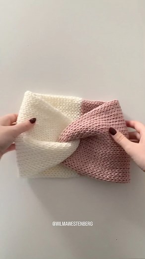 30M views · 18K reactions | How to make twisted headbands ☝️ #crochet #knitting #knittingmachine #headband #diy #tutorial | Free crochet patterns by Wilmade | Facebook