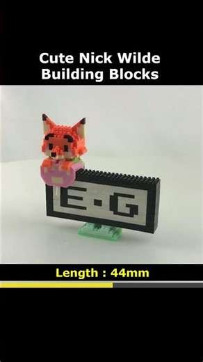 Nick Wilde W2605-05 Blocks #LeleBrother #Nick_Wilde #W2605_05 #Pendant #Lego #MiniBlock #NanoBlock