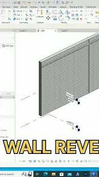 Wall Reveal in Revit tutorial #revittutorials #autodeskrevit #shortsviral #shorts #short