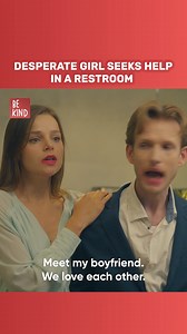 Desperate girl seeks help in a restroom | DramatizeMe
