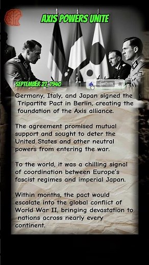 Axis Powers Sign The Pact That Changed The World | September 27, 1940