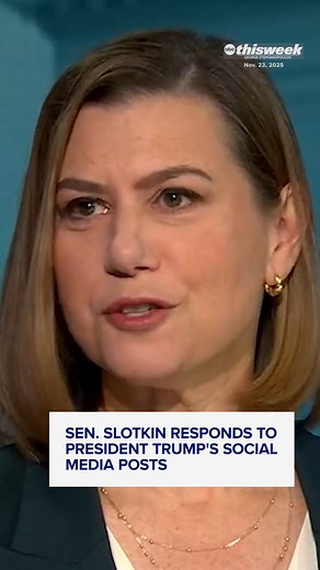 152K views · 5.1K reactions | Sen. Elissa Slotkin, who appeared in a video telling veterans and national security specialists to “refuse illegal orders,” responds to President Trump’s social media posts accusing her and others of “seditious behavior, punishable by death.” https://abcnews.link/1WqH59n | ABC News Politics | Facebook