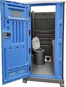 Heavy Duty HDPE Plastic Portable Toilet/Restroom (Blue)