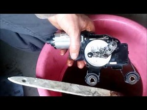 Audi A4 Avant repair of windshield wiper drive, rear window wiper motor