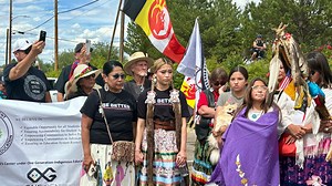 New Mexico school confiscates a Native student's beaded graduation cap, sparking protests