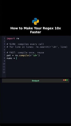 How to Make Your Regex 10x Faster #compile