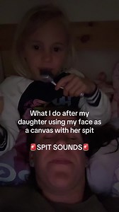Spit Painting ASMR: Daughter's Art on Face