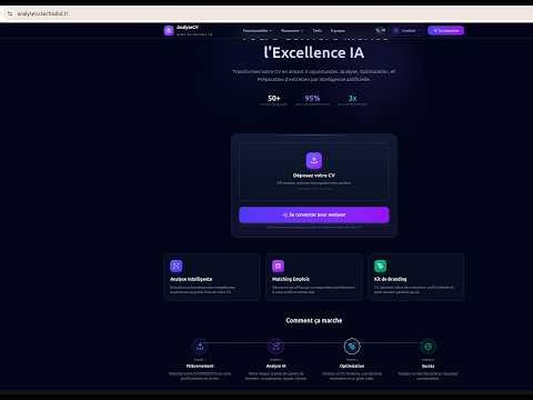 Transformez votre CV en moteur d’opportunités avec l’IA; 👉 https://analysecv.techsolut.fr/