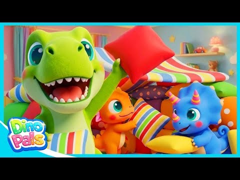 Pillow Fort Song | Pillow Party FUN | Songs for Toddlers | Dino Pals Song