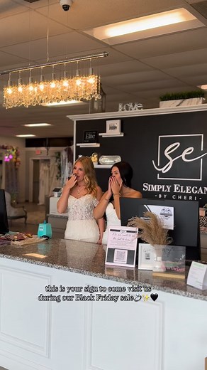 The algorithm brought you to us, don’t ignore it!懶✨ BLACK FRIDAY SALE  $700 OFF in-stock bridal gowns $300 OFF sale-room gowns 50% OFF your first accessory | 25% OFF additional $100 OFF in-stock mothers’ gowns Early Access on the 26th — appointment required. #SayYesForLess #BlackFridayBridal #IllinoisBrides #simplyelegantbycheri | Simply Elegant By Cheri | Facebook