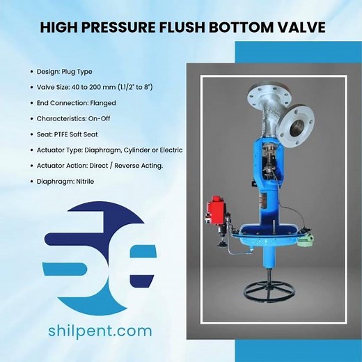 High Pressure Flush Bottom Valve