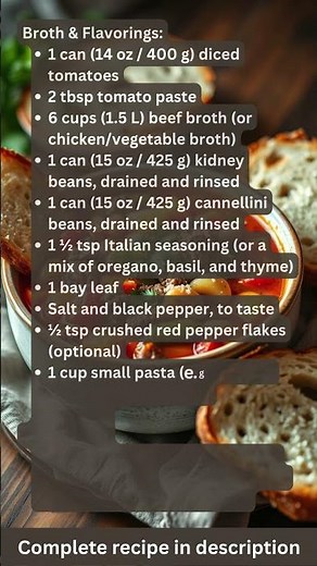 Meaty Minestrone Soup Recipe by What Shall I Cook