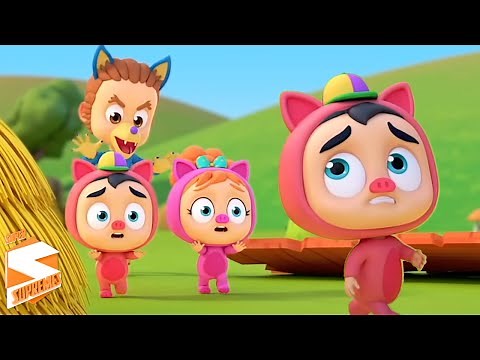 Os 3 Porquinhos | Historia completa | Desenho animado infantil com Super Supremes Português