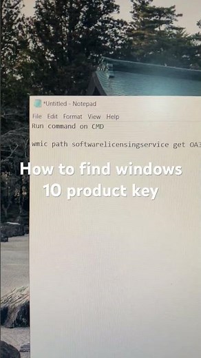 How to find windows 10 product key