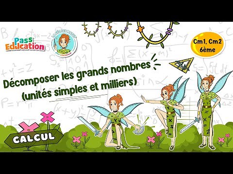 Décomposer les grands nombres - Cm1 Cm2 6ème - Fée des Maths Leçon, Exercices, Evaluations