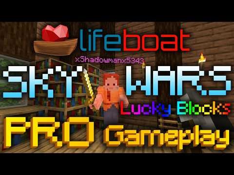 Lifeboat Bedrock // Skywars Lucky Blocks PRO Gameplay #2